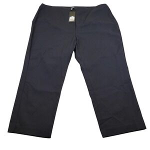 NWT Womens Jones New York 3X Black‎ Stretch Dress Holiday Pants Straight Leg $89